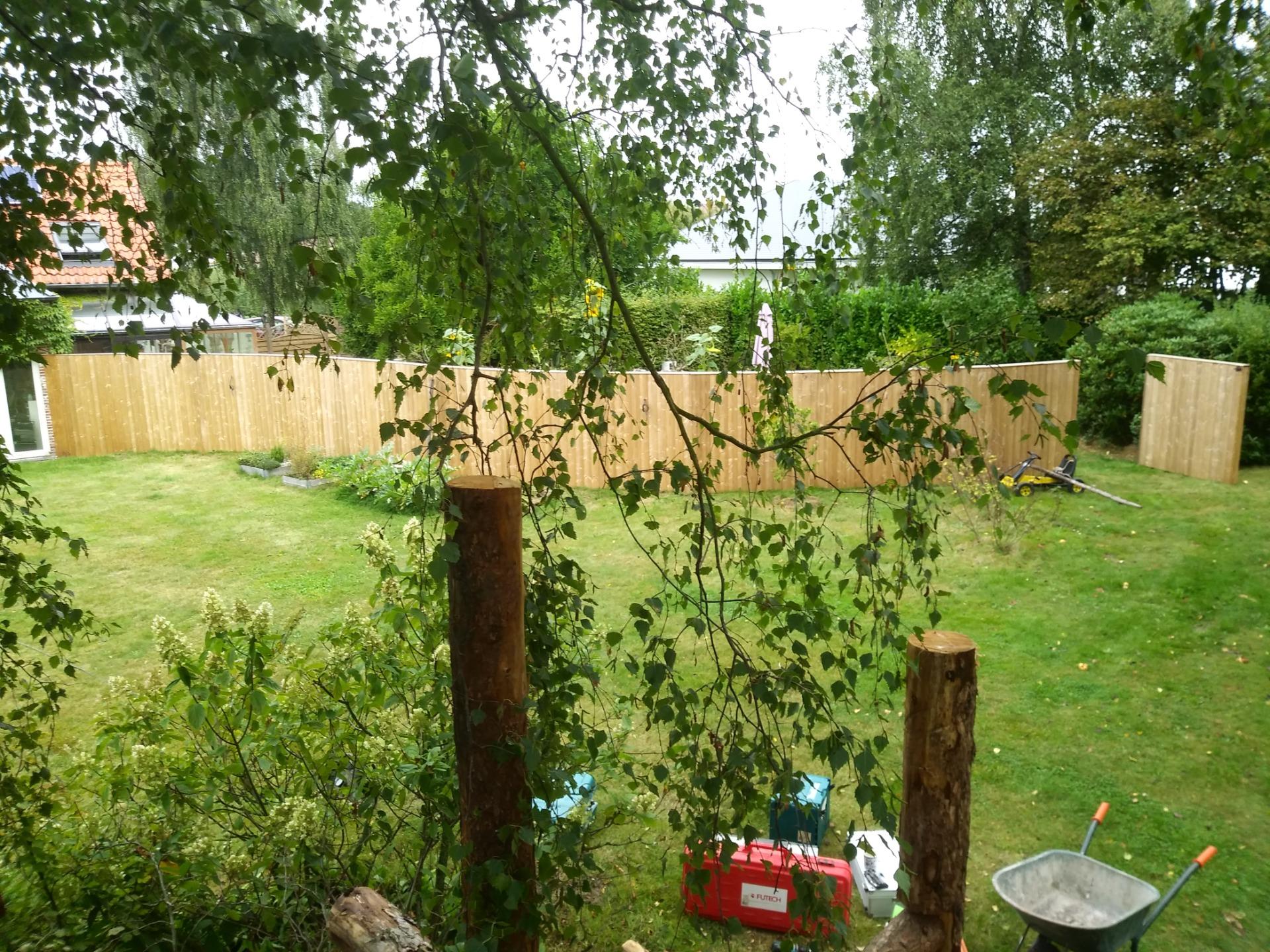 Wand vanuit het boomterras