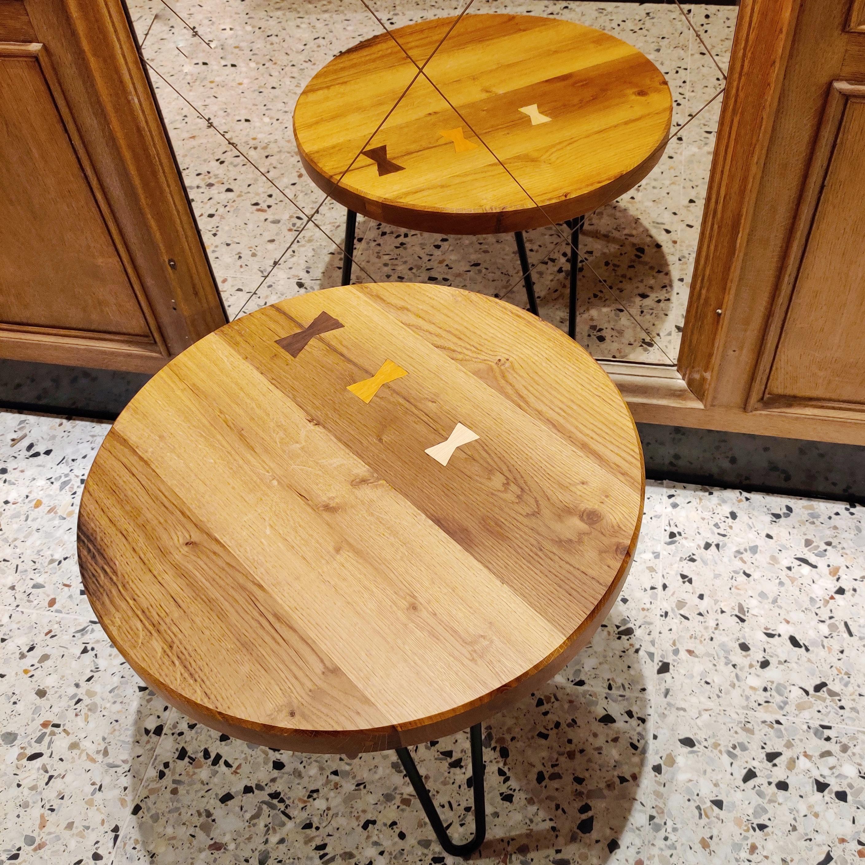 Eiken bijzettafel bijzettafeltje